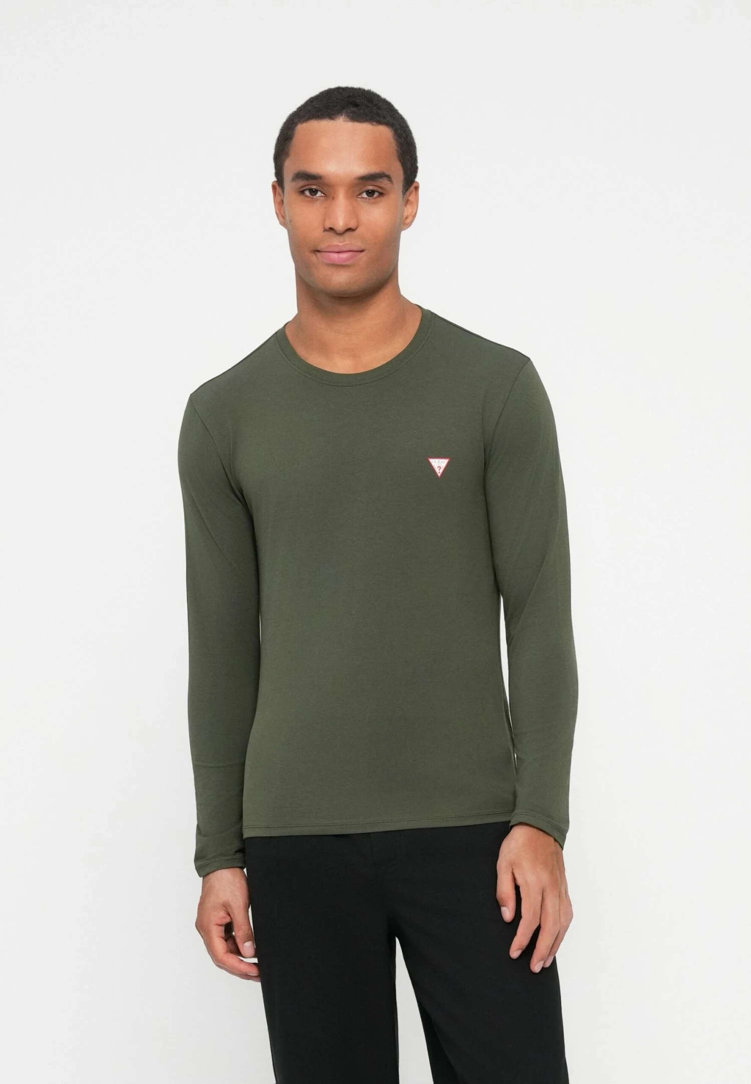 Guess CORE TEE - Long Sleeved Top - Green Depths 1 Guess CORE TEE - Long Sleeved Top - Green Depths