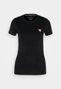 Guess Ss Cn Mini Triangle Tee - Basic T-Shirt - Jet Black -Guess Clothing Sale a5a61b78ef264ed2b97a352d7488c730