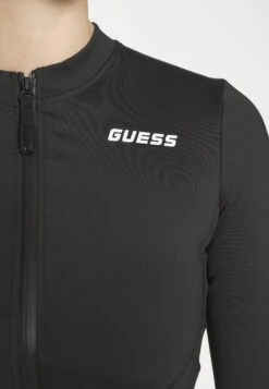 Guess Azalea Zip Active Solid - Long Sleeved Top - Jet Black -Guess Clothing Sale a6ea93815a28480fb65e4b8b7d54b4a8