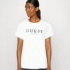 Guess Roll Cuff - Print T-Shirt