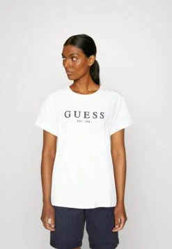 Guess Roll Cuff - Print T-Shirt