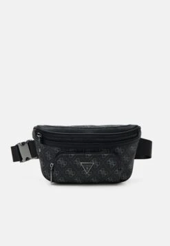 Guess MILANO COMPACT BUM BAG UNISEX - Bum Bag - Dark Black