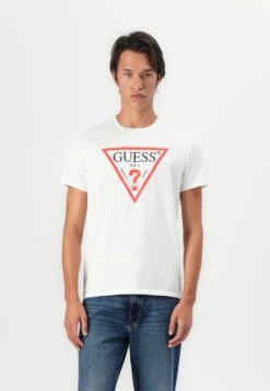 Guess LOGO - Print T-shirt - Pure White