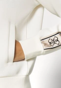 Guess Britney Full Zip - Zip-Up Sweatshirt - Ocean Salt -Guess Clothing Sale aac852d3df3a47649f67534ddee4611e