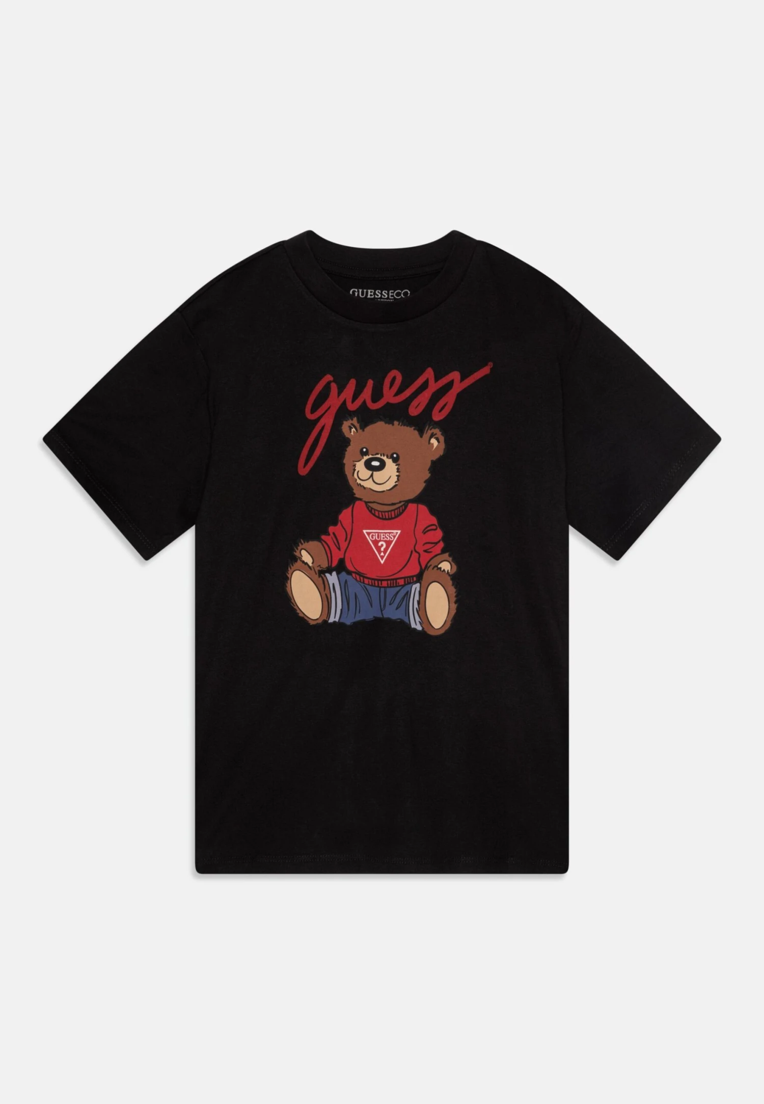 Guess JUNIOR BEAR UNISEX - Print T-shirt - Jet Black A996 3 Guess JUNIOR BEAR UNISEX - Print T-shirt - Jet Black A996 - Image 3
