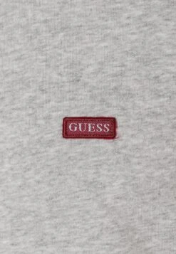 Guess Logo Patch - Sweatshirt - Light Stone Heather -Guess Clothing Sale ad0a3402c9e0458eb300699f82be1f45