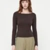 Guess BOAT BASIC - Long Sleeved Top - Regal Brown