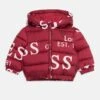 Guess BABY OVERSIZE HOODED PUFFER UNISEX - Winter Jacket - Red