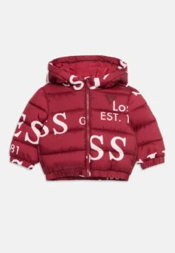 Guess BABY OVERSIZE HOODED PUFFER UNISEX - Winter Jacket - Red