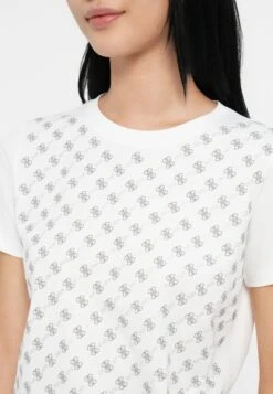 Guess ALL OVER TEE - Print T-shirt - Pure White -Guess Clothing Sale adf02dd95bde4833a408bc2a0421811b
