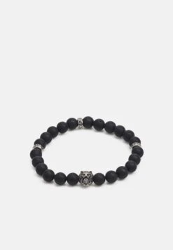 Guess BEADS LION UNISEX - Bracelet - Black/silver-coloured
