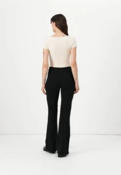 Guess MAELICE BUTTONS FLARE PANT - Trousers - Jet Black -Guess Clothing Sale ae7761eedbb241e98514817febccc1fc