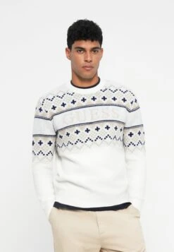 Guess JACQUARD - Jumper - Cream White 10 Guess JACQUARD - Jumper - Cream White -Guess Clothing Sale b03dcb4f690a437198693e505691952f