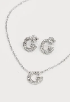 Guess BOX SET - Necklace - Silver-coloured -Guess Clothing Sale b0515fe668414c2595b8bb22cd28d592