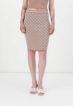 Guess LISE SKIRT - Pencil Skirt - Wet Sand/cream