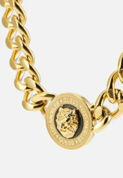 Guess Chain Lion Coin Unisex - Necklace - Gold-Coloured -Guess Clothing Sale b126e23b1f0a4709b445fa3eff348cd3