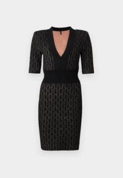 BILLIE V NECK DRESS - Jumper Dress - Black -Guess Clothing Sale b1f518a453064e25979178aa626c2c2d