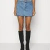 Go Elle Denim Belt S; Go Elle Denim Belt Skirt - Mini Skirt