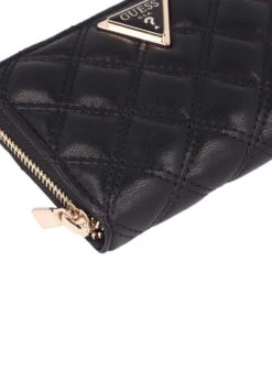 Guess GIULLY SLG MEDIUM ZIP AROUND - Wallet - Black -Guess Clothing Sale b2c0c42b4a1148bf875f9aadc18c01e7