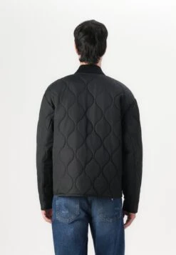 QUILTED PUFFER JACKET - Light Jacket - Jet Black -Guess Clothing Sale b425b9639f414c8eac507a20d8fcd6fa