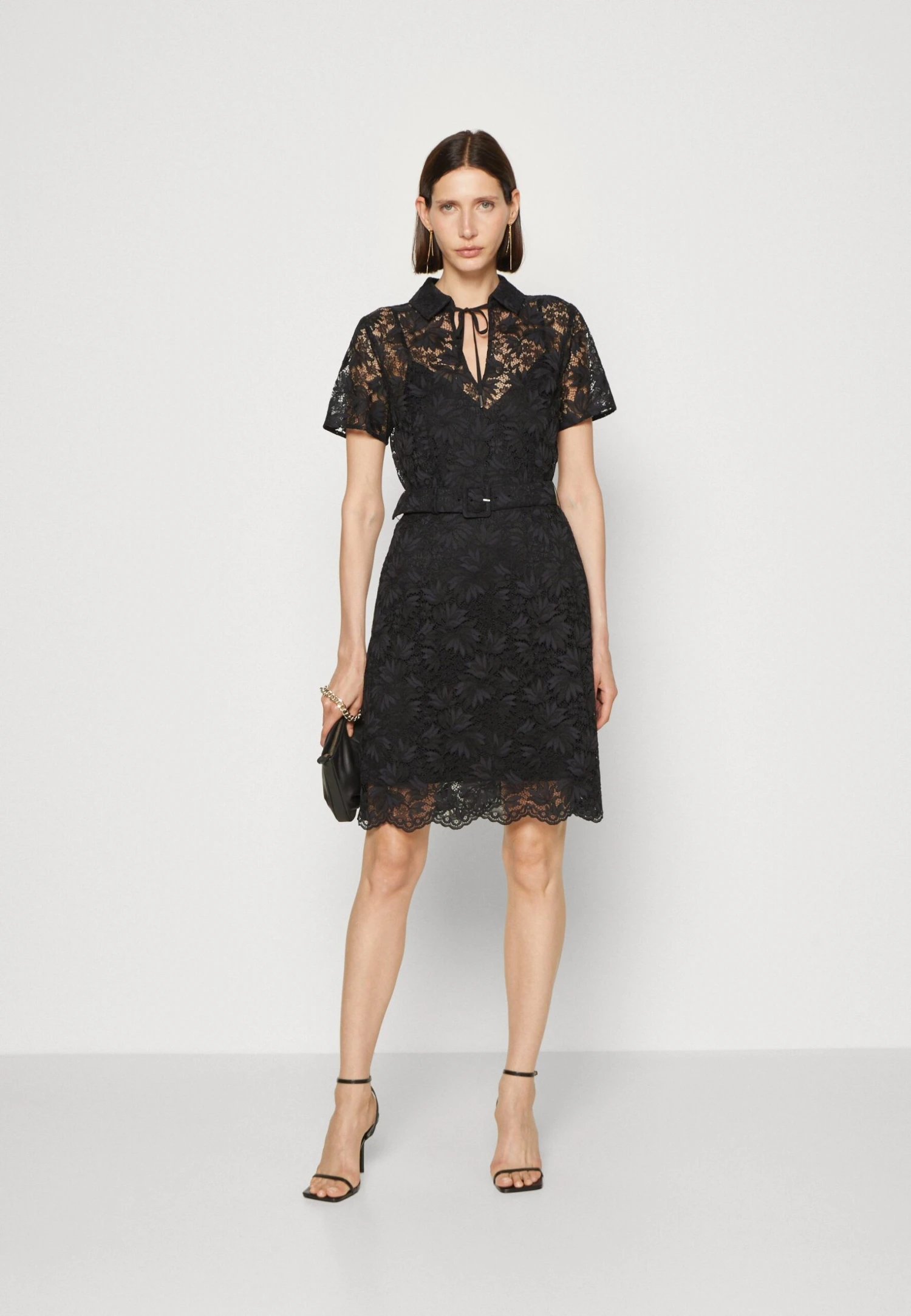 Guess Brunella Belted Dress - Cocktail Dress / Party Dress - Jet Black 2 Guess Brunella Belted Dress - Cocktail Dress / Party Dress - Jet Black - Image 2