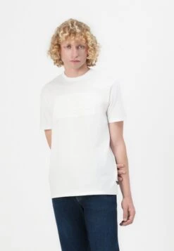Guess EMBOSSED LOGO TEE - Print T-shirt - Pure White -Guess Clothing Sale b44d7b9f6c0e4087b175c911f9156ca0