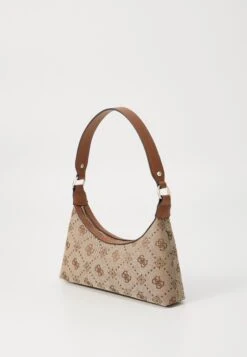Guess NEDA TOP ZIP - Handbag - Latte Logo -Guess Clothing Sale b497c762cc09464e80fdff0c4c3668ec