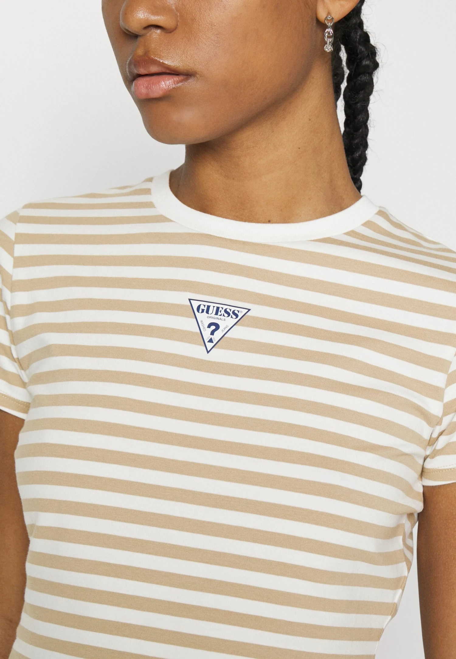 Go Clara Striped Baby Tee - Print T-Shirt - White Peaks Mutli 6 Go Clara Striped Baby Tee - Print T-Shirt - White Peaks Mutli - Image 6