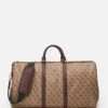 Guess Vezzola Smart Weekender - Weekend Bag - Beige/Brown