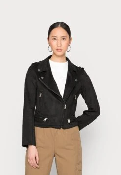 Guess Es Monica - Faux Leather Jacket - Jet Black