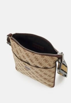 Guess Strave Xbody Flat Unisex - Across Body Bag - Beige/Brown -Guess Clothing Sale b6d87c50d6a442429620bedb2e4979d0