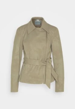 Guess New Agnes Belted Biker - Faux Leather Jacket - Desert Green -Guess Clothing Sale b782c891b2c94477be62eb3051e0f4c5