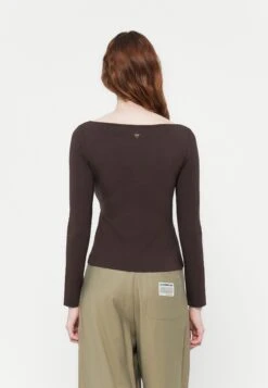 Guess BOAT BASIC - Long Sleeved Top - Regal Brown -Guess Clothing Sale b82cbd1a1d5f4dd0bd05c609730117c2