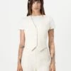 Guess THEOLINE PERFECT VEST - Waistcoat - Cream White