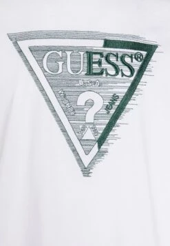 Guess Ss Cn Shaded Triangle - Print T-Shirt - Pure White -Guess Clothing Sale b98cdddb129546a780047358a05e720a