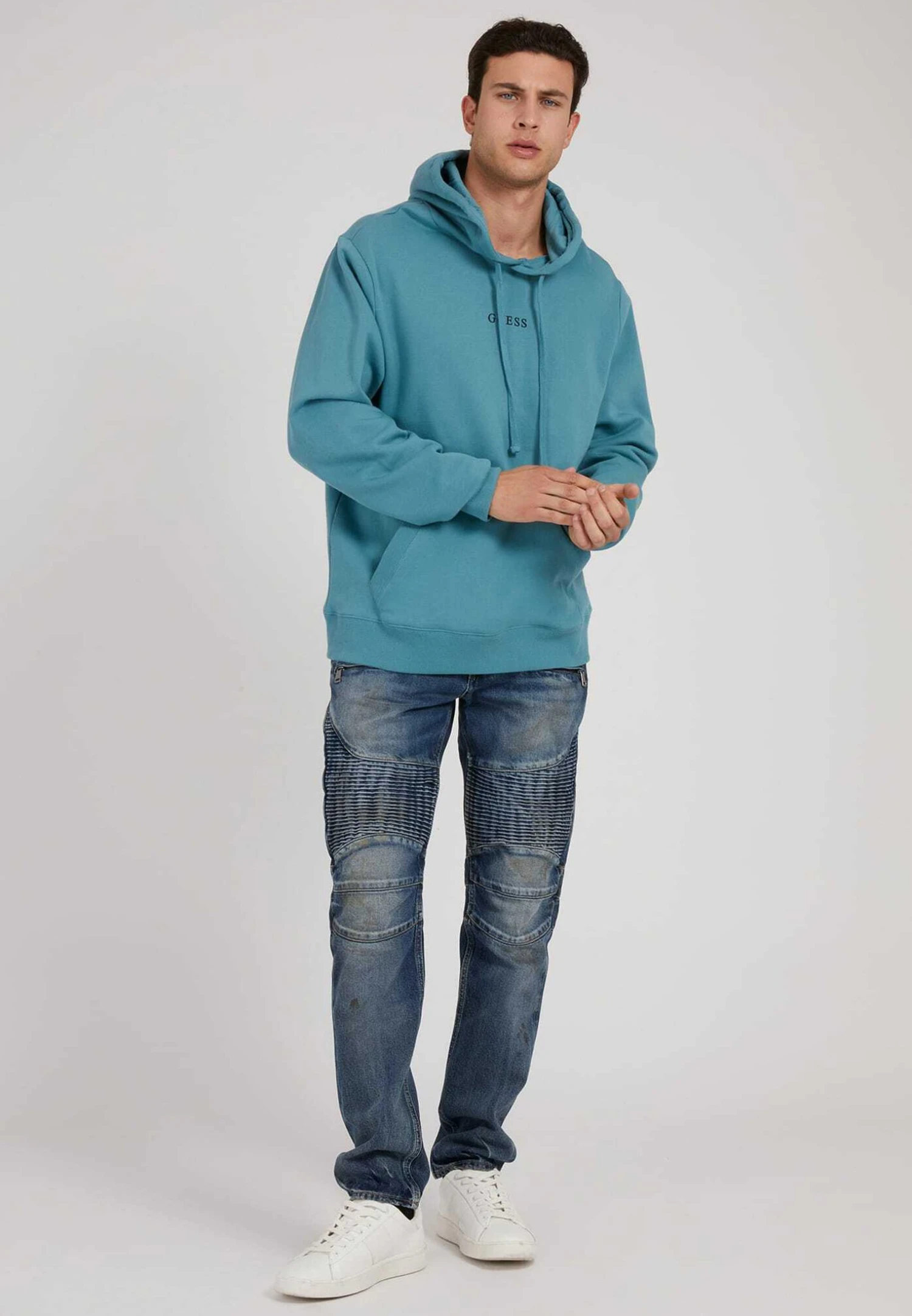 Guess Es Roy- Hoodie - Blau 2 Guess Es Roy- Hoodie - Blau - Image 2