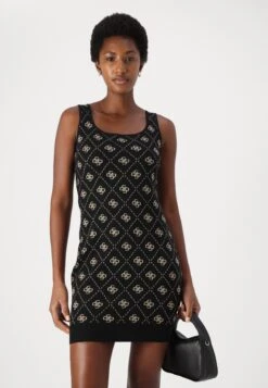 Guess SARAH 4G - Shift Dress - Black Travertine -Guess Clothing Sale ba44c73d2f624eaab845dc98ae393292