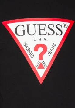 Guess ORIGINAL LOGO - Long Sleeved Top - Jet Black -Guess Clothing Sale bb0475674b8d41968a8b9662805a242b