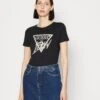 Guess Icon Tee - Print T-Shirt - Jet Black