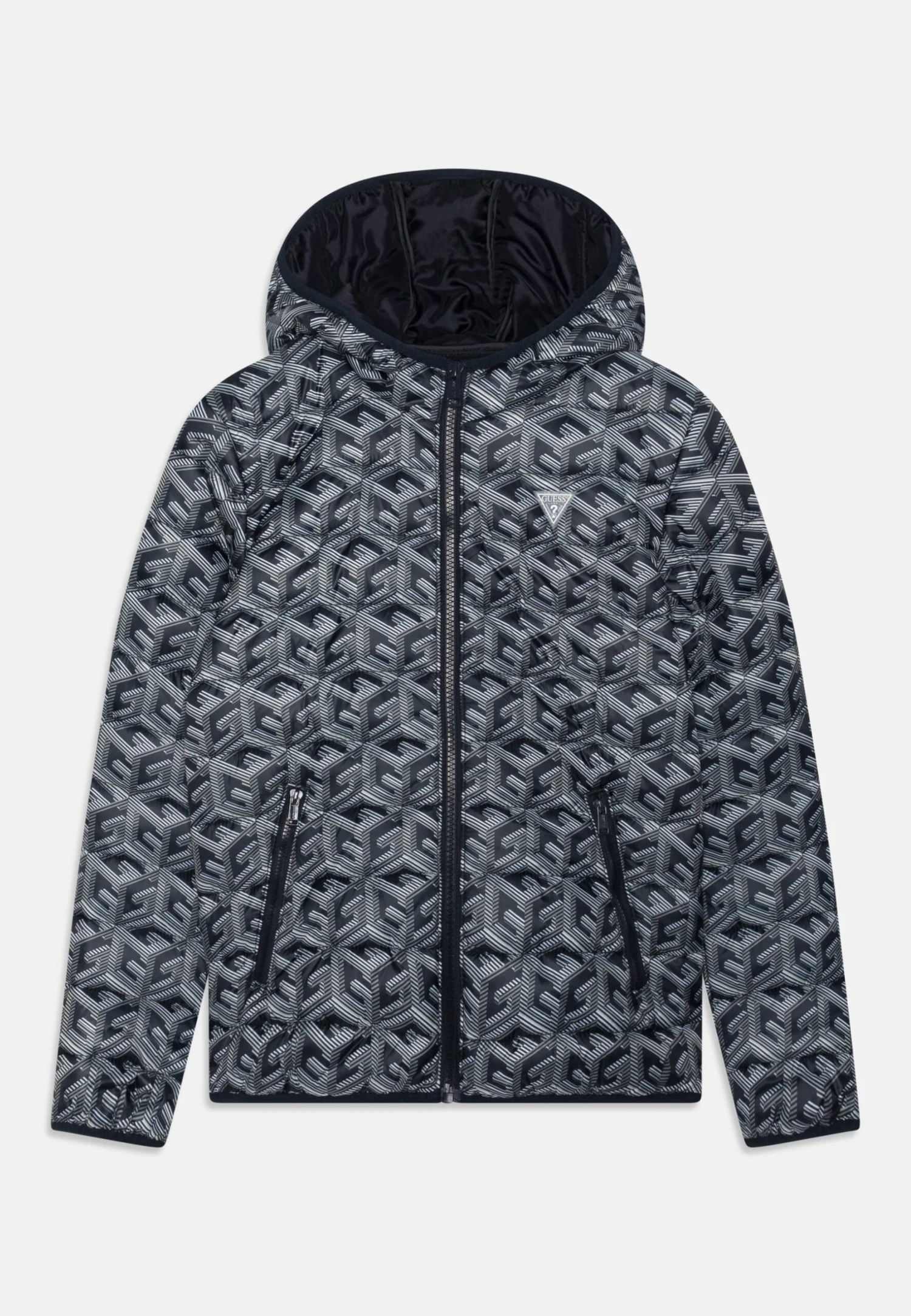 Guess JuniorHooded Zip - Winter Jacket - Blue Combo 1 Guess JuniorHooded Zip - Winter Jacket - Blue Combo