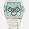 Guess Phoenix - Chronograph Watch - Silver Tone/Blue Sunray