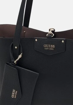 Guess Brenton Tote Set - Handbag - Black -Guess Clothing Sale bccdcc55b2f2407f8f2360dda759dc64