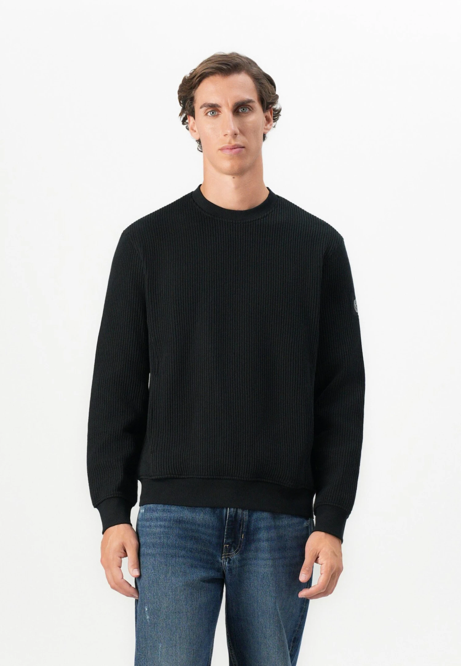 Guess PATCH - Jumper - Jet Black 1 Guess PATCH - Jumper - Jet Black