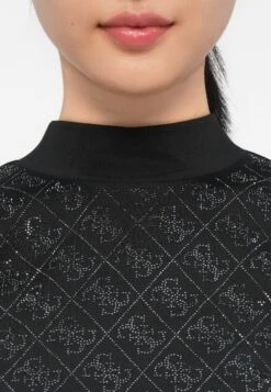 Guess MOCK DEBBY CROP - Long Sleeved Top - Jet Black -Guess Clothing Sale bd0ea5536a104f59a1575b96083cf204