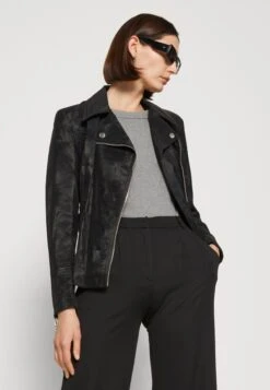 Guess New Agnes Belted Biker - Faux Leather Jacket - Jet Black -Guess Clothing Sale bd4dace1a3b746b9994718bec2c470ea