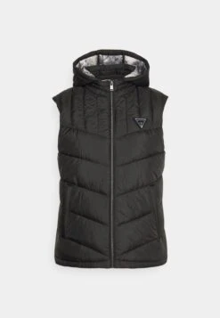 Guess Super Light Vest - Waistcoat - Jet Black -Guess Clothing Sale bd7011f6c8d34260bf130bc167a3294f