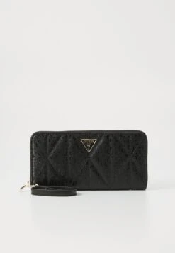 Guess ALDINA LARGE ZIP AROUND - Wallet - Black