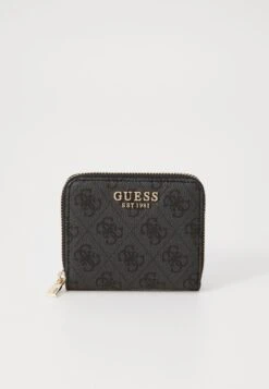 Guess LAUREL SMALL ZIP AROUND - Wallet - Coal Logo