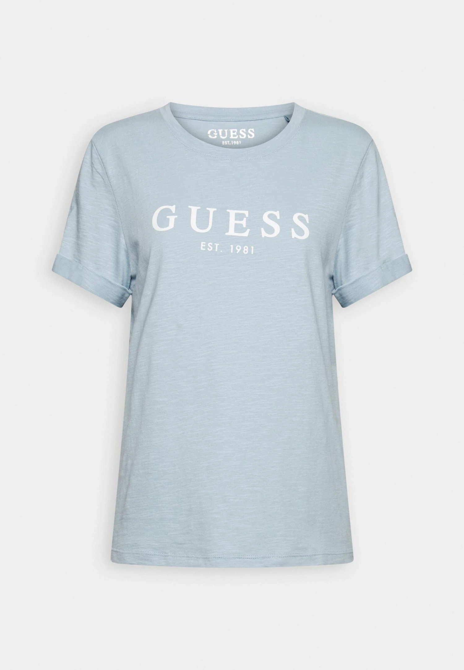 Guess Roll Cuff - Print T-Shirt - Coronado Blue 4 Guess Roll Cuff - Print T-Shirt - Coronado Blue - Image 4