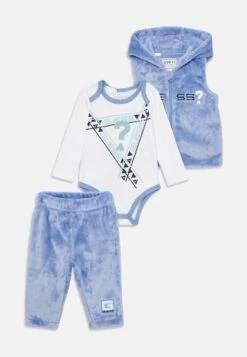 Guess BABY HOODED SET UNISEX - Tracksuit Bottoms - Lilac Blue